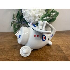 Vintage Airplane Teapot RAF‎ Plane Novelty Collectible Mid Century